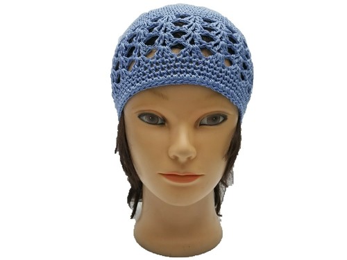 Gorra Calavera Azul Gorros Kufi Gorro Sombreros Rasta Crochet Turbante Esquí Sombrero Tejido - Imagen 3 de 3