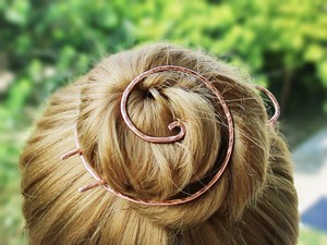 Metal Bun Holder Copper Hair Clip Bun Pin Hair Fork Hair Slide