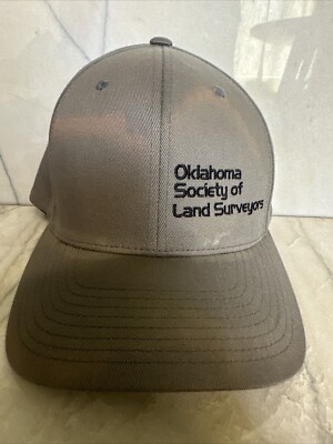 Oklahoma Society Of Land Surveyors Oil & Gas Hat Small Batch Sweat Marks Rare