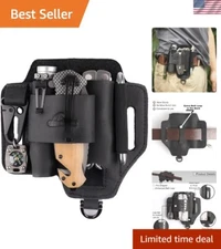 Elegant Leather EDC Multitool Sheath -  Belt Organizer for Daily Use