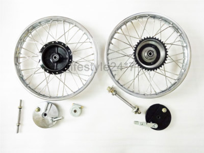 New 19'' Complete Wheel Rim Pair Fit For BSA Enfield