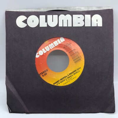 RODNEY CROWELL & ROSANNE CASH {Country 45} IT'S SUCH A SMALL WORLD / CRAZY BABY