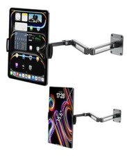 Aluminum Alloy Tablet Wall Mount Holder for iPad, Foldable Portable Monitor