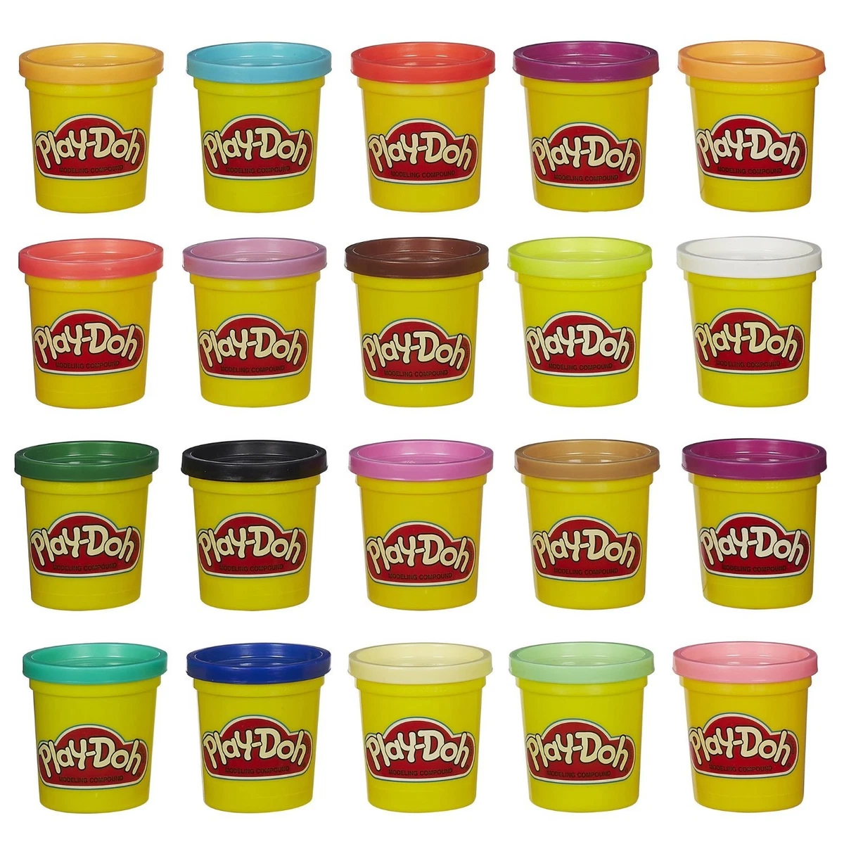 Playdoh Super Color 20 Pack Ages 3+ Toy Build Make Play Doh Big Shape  Hasbro