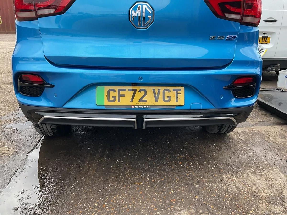 MG ZS EV REAR BUMPER COMPLETE BLUE FACELIFT 2022 | eBay