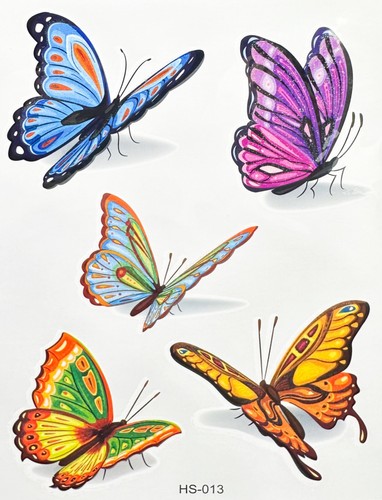4pcs GLITTER Kids Cartoon Temporary Tattoo art stickers Waterproof Body/face - Picture 10 of 55