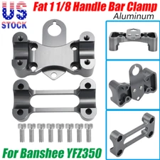 Fat 1 1/8 Handle Bar Clamp Mount Aluminum For 1987-2006 Yamaha Banshee YFZ350 US