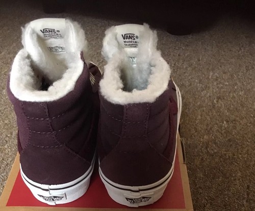 Boots en Baskets Doublé Vans Taille Bourgogne molleton Sherpa 5 montantes skateboarding wfxqC5pn8C