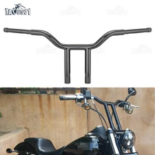 Motorcycle Black 12" T-Bar 1-1/4" Handlebar For Harley Sportster Dyna Chopper