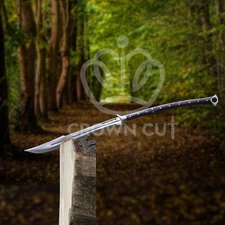 Long Hand Forged Carbon Steel Viking Outdoor, Survival Forest Machete W/Sheath