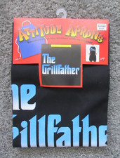 NEW BBQ GRILLE COOKING GRILLFATHER GRAPHIC NOVELTY APRON FATHERS DAY GIFT