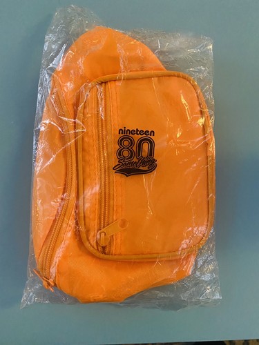 Riñonera Nineteen80something naranja reflectante y brillante correa ajustable NUEVA