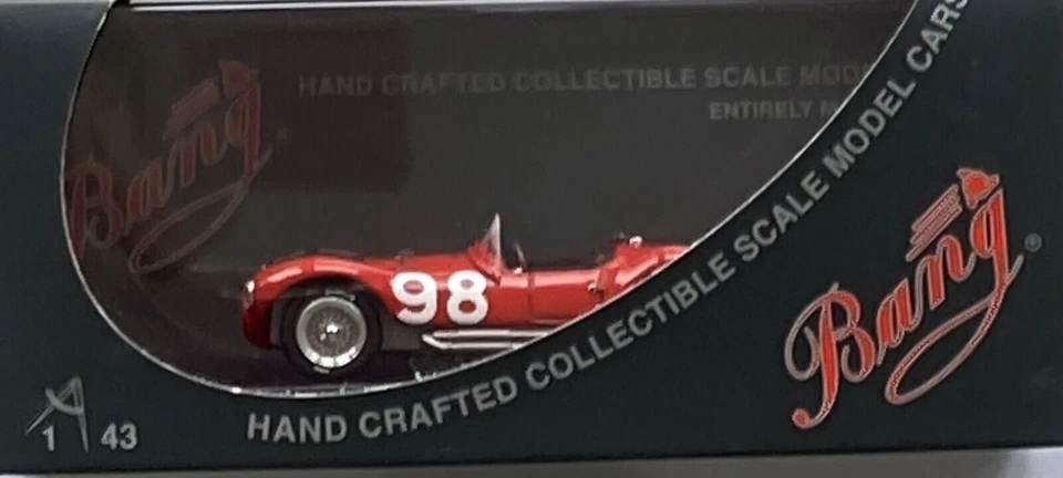 Bang Models 7335 Maserati A6 GCS 1953 Targa Florio #98 Giletti em perfeito estado e na caixa em escala 1/43 - Imagem 2 de 4
