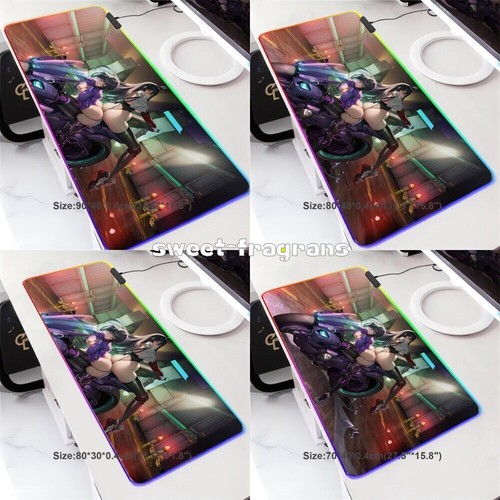 ACG Large LED Gaming Mouse Pad Mat Brown Dust 2 II RGB Anime Desk Mat #08 03-25 - 第 2/18 張圖片
