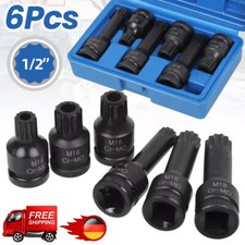 Innen Vielzahn Steckschl&uuml;ssel XZN Set M14 M16 M18 1/2 Zoll Kraft-Steck-Nuss Satz