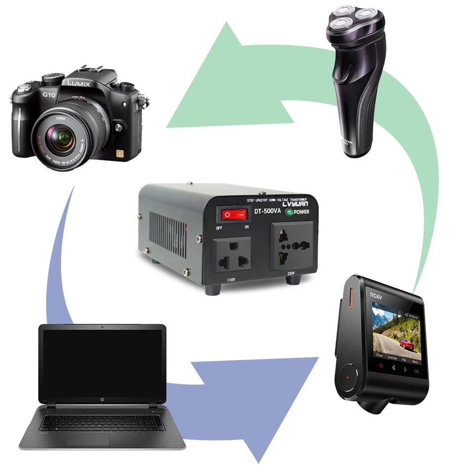 Transformer Voltage Converter Step Up Step Down 500W 220V to 110V 110V to 220V - Image 2 of 4