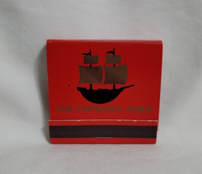 Vintage The Captain's Table Restaurant Ship Matchbook Denver CO Advertising Full