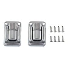 2pcs Box Latch Clasps Zinc Alloy 27 40mm Silver Vintage Wooden Box Remodelling
