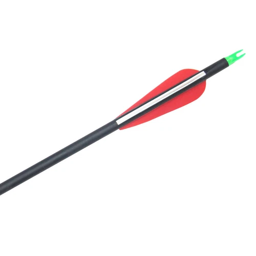 12pcs 28" Carbon Arrows 3" Vane Spine 500 Compound Recurve Bows Hunting Exact - Picture 11 of 14
