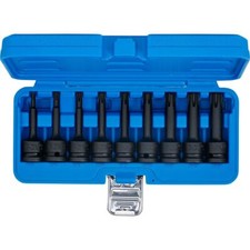 BGS Kraftnuss Schlagschrauber 1/2 Kraft Biteinsatz Set Ribe M5-M14 Schlagnuss