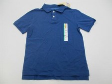 new CHEROKEE Youth Boy's Size M Cotton Short Sleeve Blue Ultimate Polo Tee