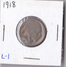 1918 Buffalo Nickel Acid Dated L1