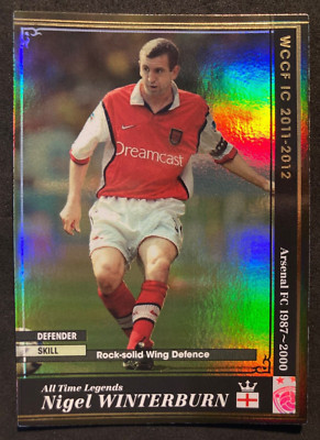 2011-12 Panini WCCF All Time Legend ATLE Nigel Winterburn Arsenal refractor card
