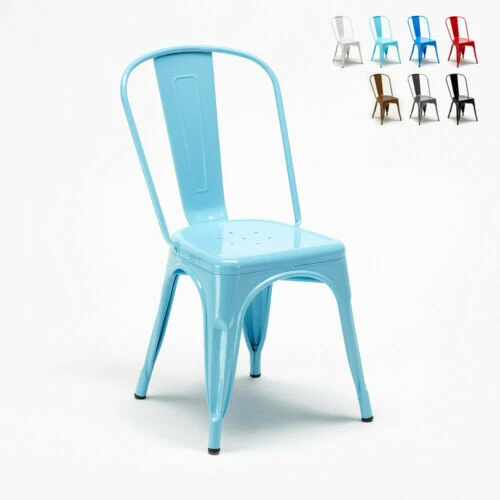 Sillas de comedor de metal para el hogar