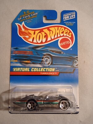 Hot Wheels 2000 Virtual Collection #129 Turbolence Silver 27096 Mattel Wheels 