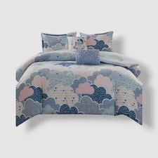 Urban Habitat Kids Blue Cloud 5-Pc. Duvet Cover Set Size Full/Queen