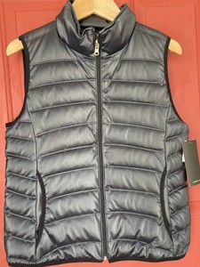 calvin klein black puffer vest
