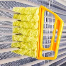 (2PC) Venetian Blind Cleaner Brush 7 Slat Duster Blinds Easy Cleaning Tool 