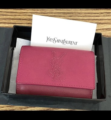 pink ysl wallet