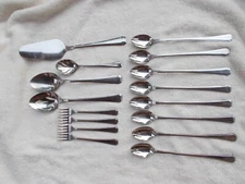 16pc Oxford Hall BEACON HILL/ Colfax Iced Tea Spoon Cocktail Stainless Flatware