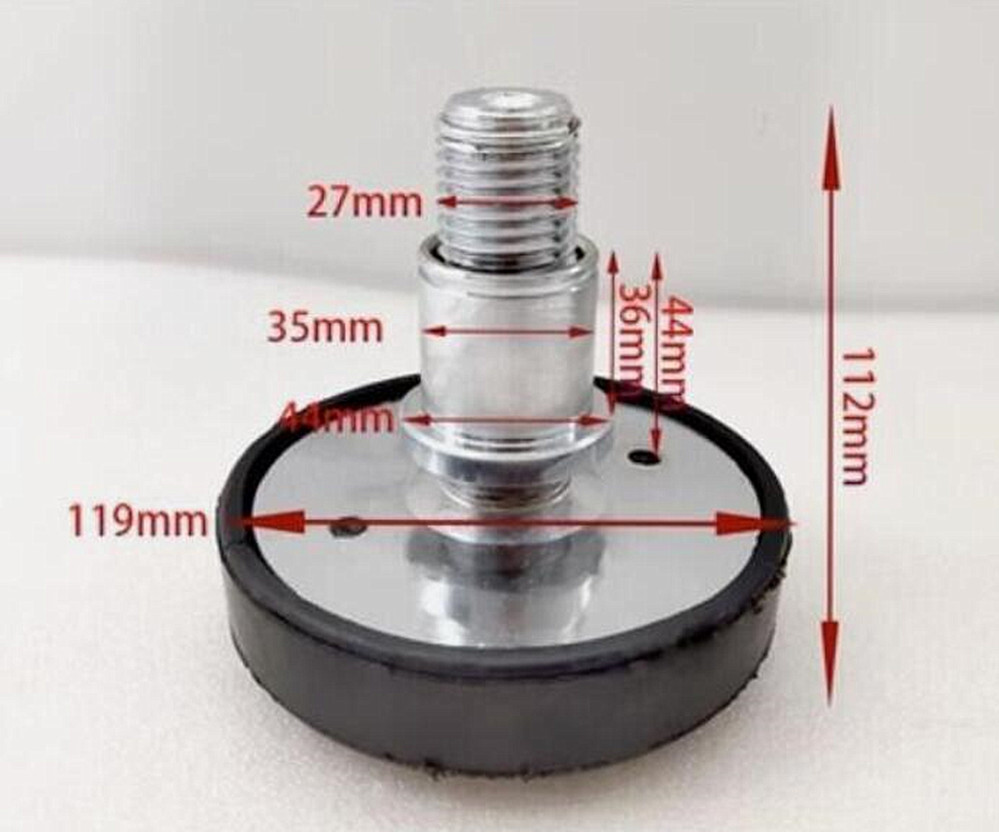 4-Pack Car Lift Rubber Heightening Feet & Leg Pads - 50mm Shaft Diameter For Garage Jacks