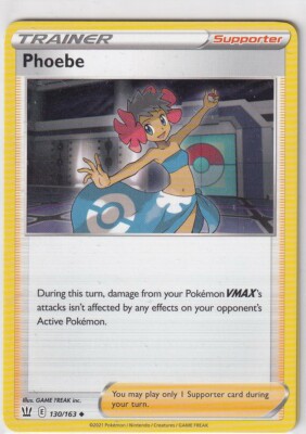 Pokemon Karte Kampfstile Nr. 130/163 Phoebe englisch