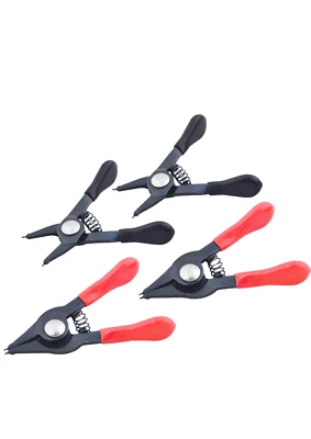 Mini Circlip Pliers 4 Pcs Home Garage DIY Handy Tools
