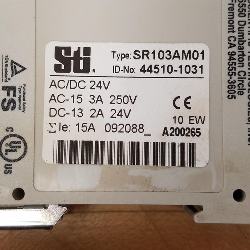 Sti SR103AM01 Safety Relay, AC/DC 24 Volt - USED - Picture 2 of 4