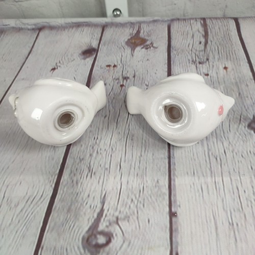 Birds Salt Pepper Shaker Set White Great for Weddings Showers Special Occasions - Picture 6 of 6