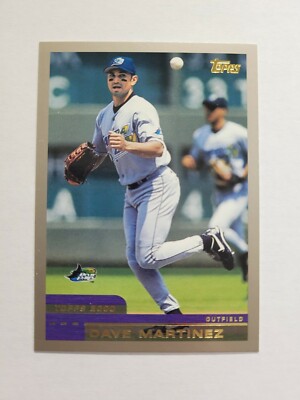 DAVE MARTINEZ 2000 TOPPS BASEBALL CARD # 161 E2141