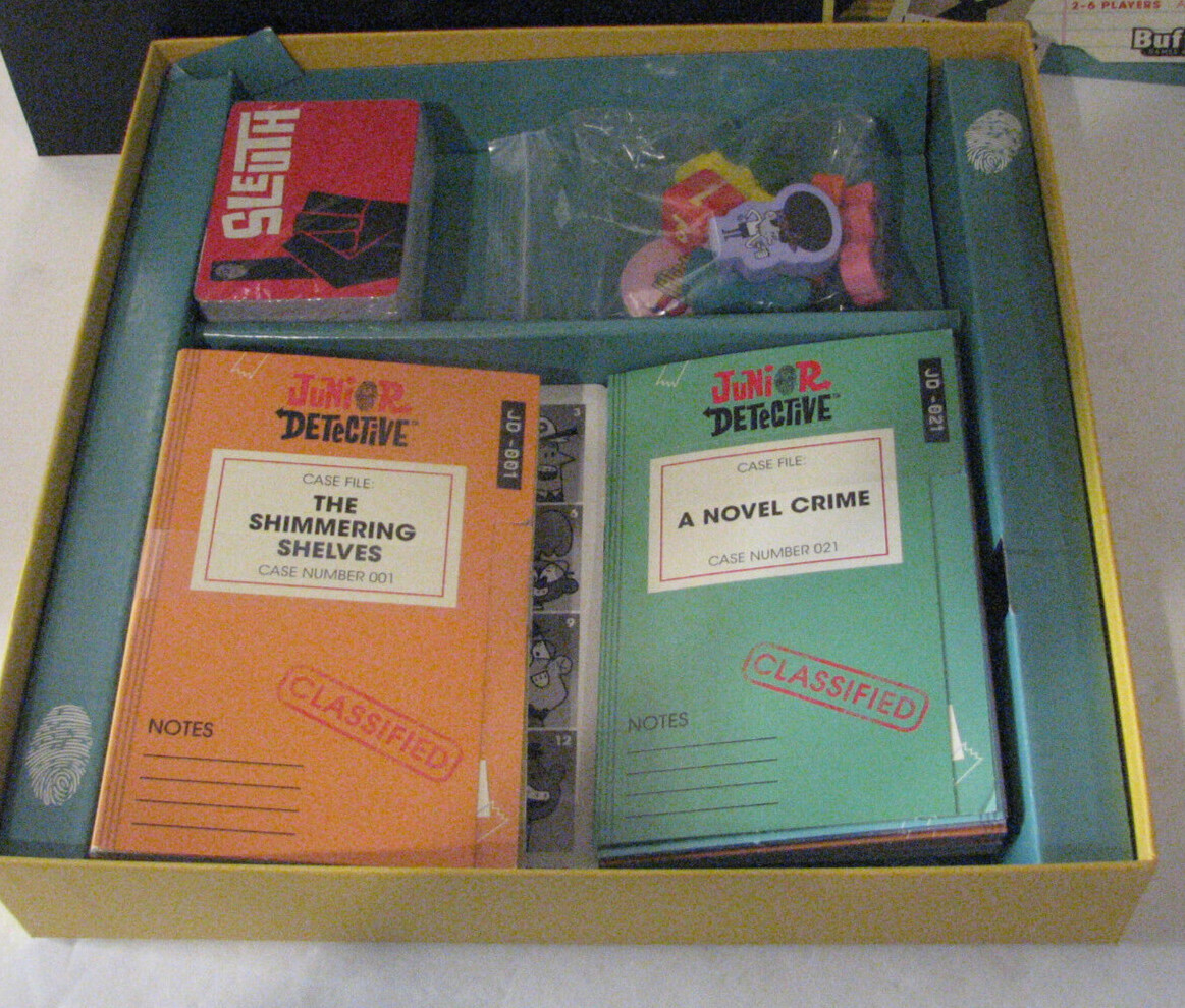 Junior Detective Board Game by Buffalo Games 40 Cases to Solve