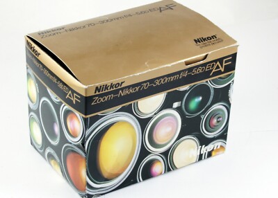 Nikon Camera Box Inclusions Nikon - *EMPTY Box Only* for Zoom Nikkor 70-300mm f/-5.6 ED AF Lens ...