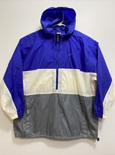 Vtg NIKE Windbreaker Running Casual Rain Jacket Hood Mens Size XL TG Block POUCH
