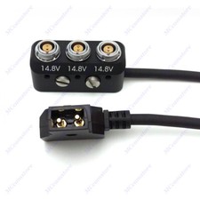 D-tap Male to 3 x 0B 2-pin Female Power Splitter Cable Box