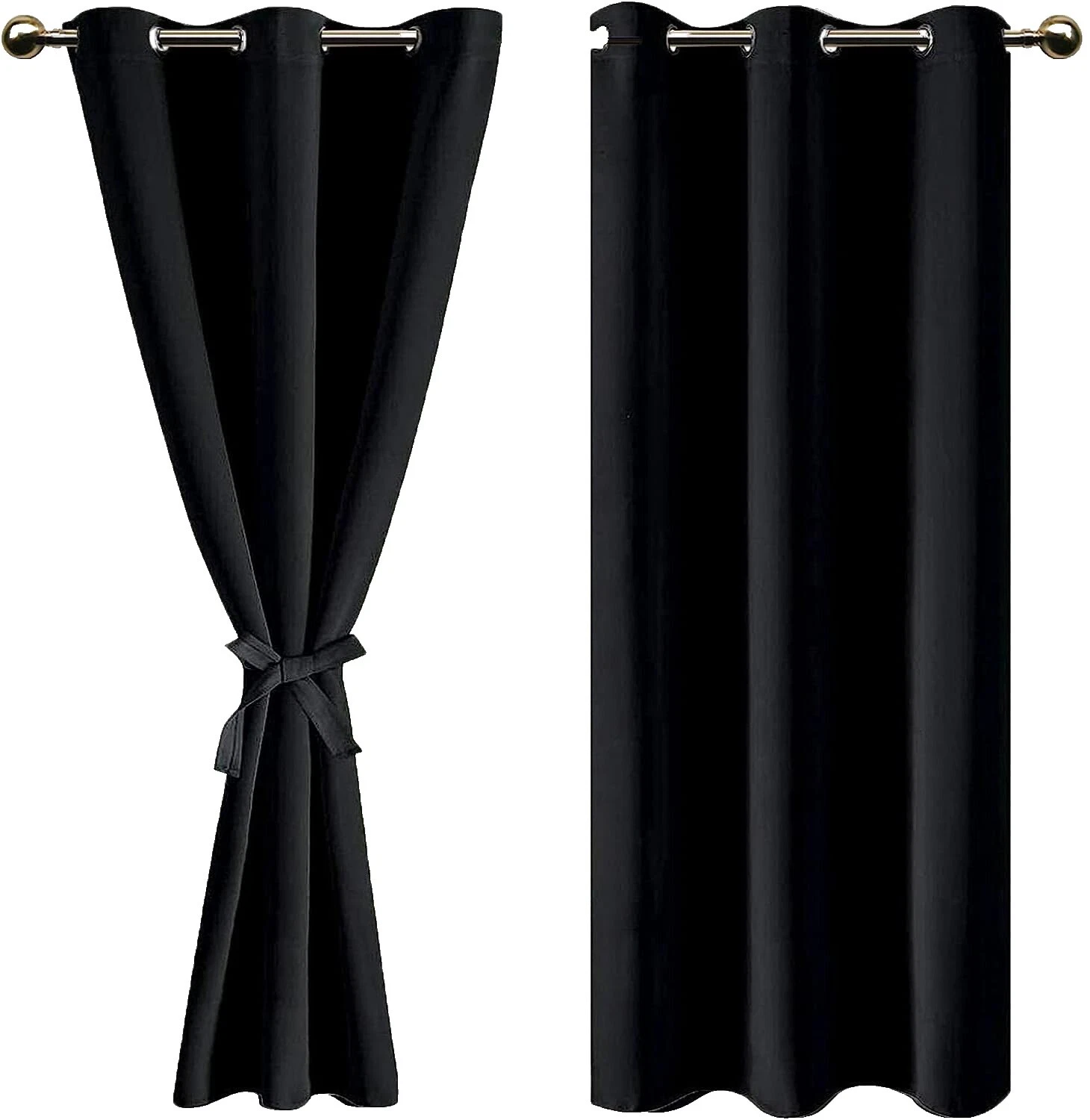 Solid Patterned Blackout Window Curtains & Drapes