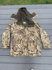 Cabela's Men's L Regular GORE-TEX Waterproof Hooded Camo Nylon Jacket