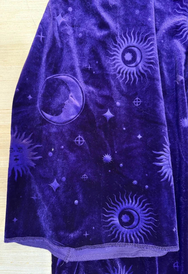 VTG Wizard Cloak Witchcraft Renaissance Medieval Cosplay Costume Fortune Teller - Image 3 of 3