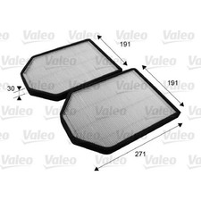 Valeo 698790 Filter Innenraumluft für AUDI A8 4D2 4D8 Innenraumfilter