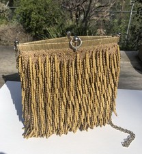 Vintage Plastic beaded purse 1960 Gogo,boho