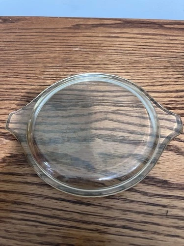 VTG Pyrex Glass Lid Only 470-C for Casserole Tab Handles